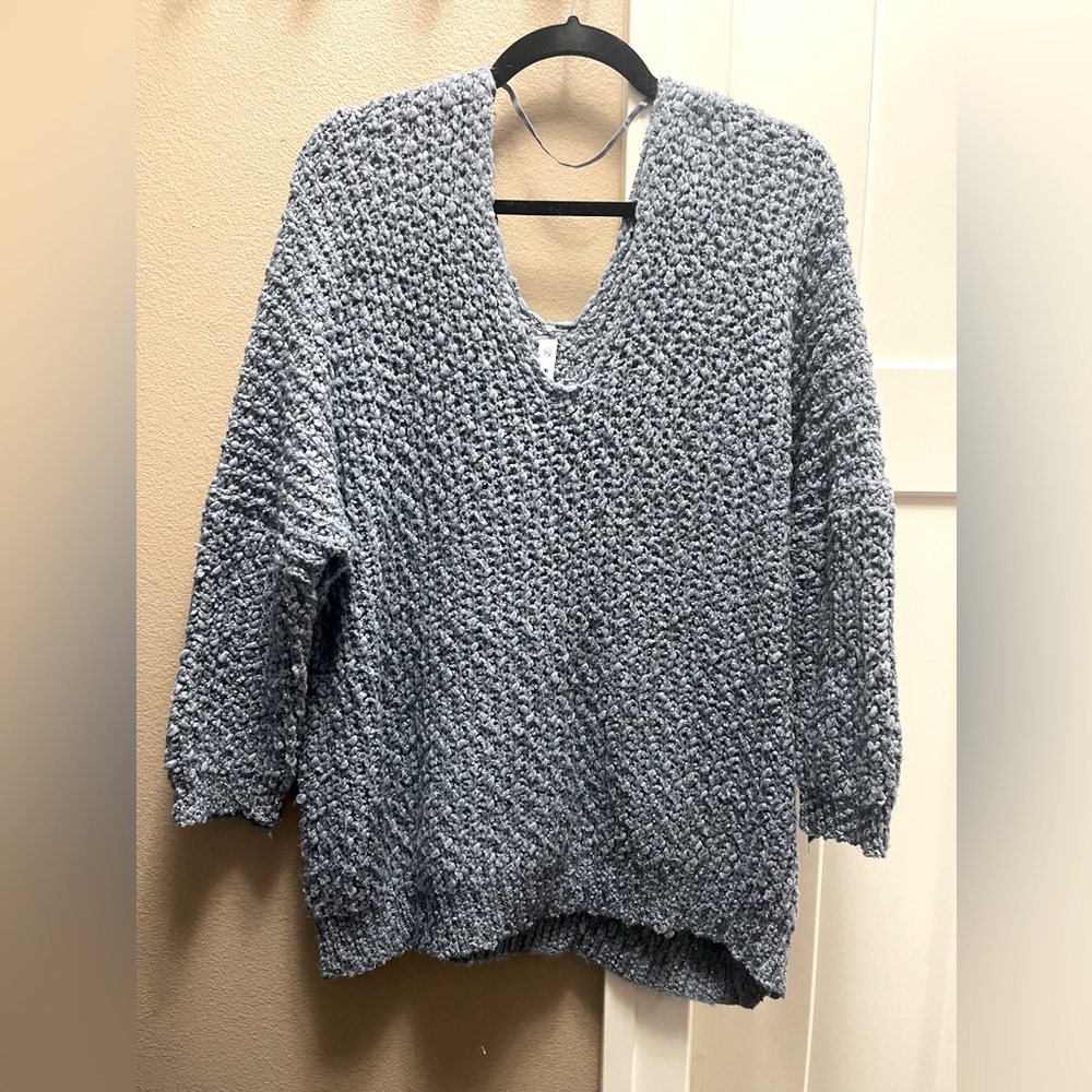 Wishlist Denim Blue Knit Sweater